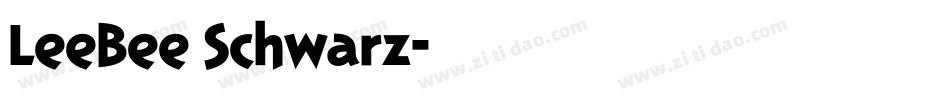 LeeBee Schwarz字体转换